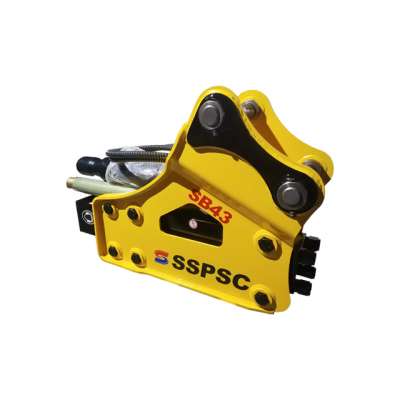 Side type hydraulic rock breaker hammer for 6-9 tons excavator with 100mm chisel